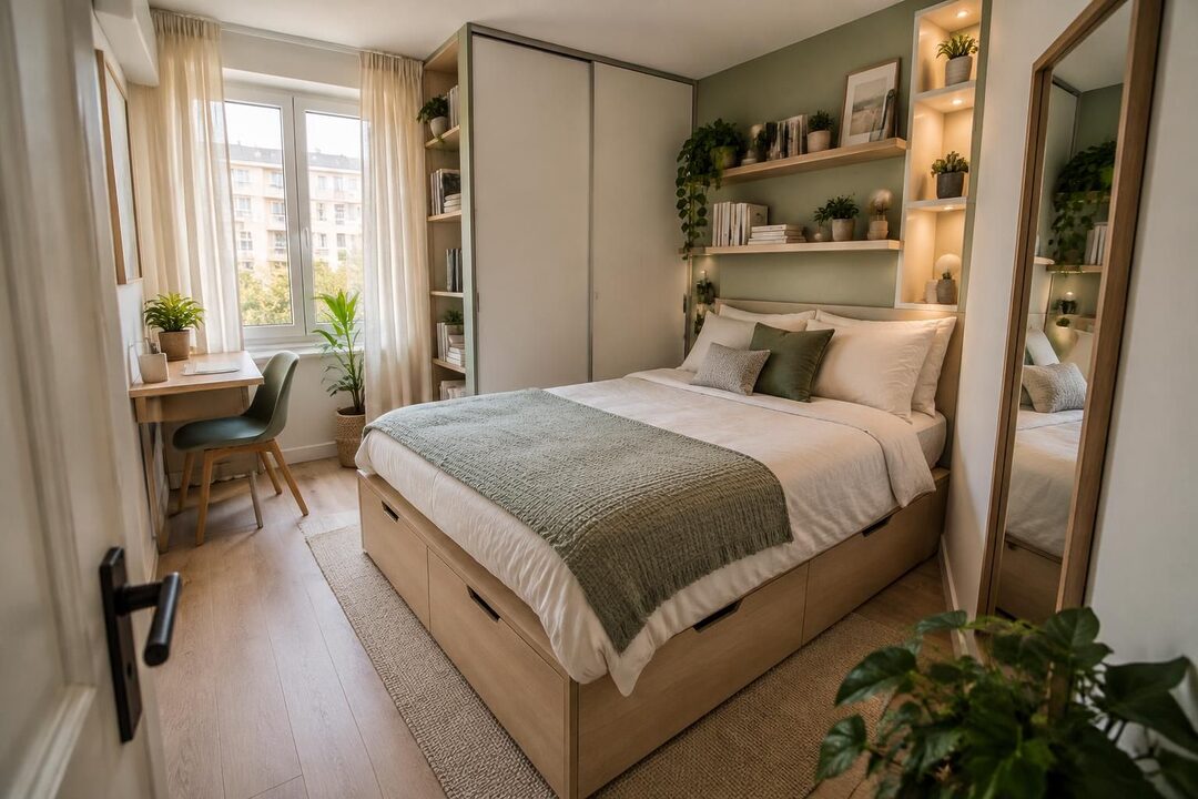 découvrez nos conseils pour aménager une chambre de 10 m², gagner de la place et créer un espace confortable grâce à des meubles et rangements adaptés.